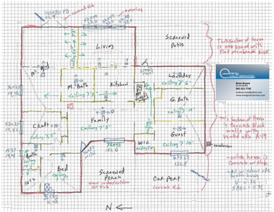 sample drawing for calculations